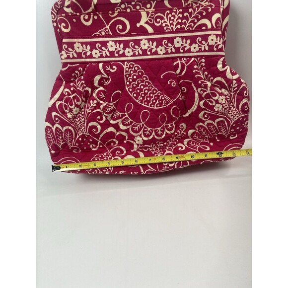 Vera Bradley Alice Kisslock Shoulder Bag-Twilly Birds Pink Pattern-Retired - Picture 15 of 16